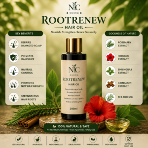 Nuevo Root Renew Hair Oil – Anti-Dandruff & Intensive Hair Growth Formula (200ml)